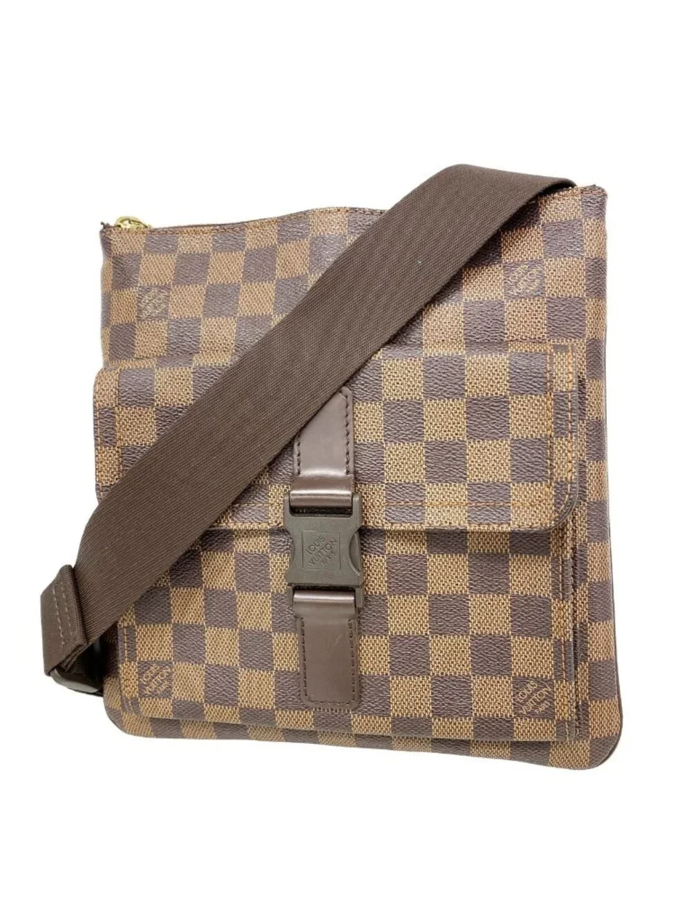 Louis Vuitton Shoulder Bag Damier Pochette Melville Ebene